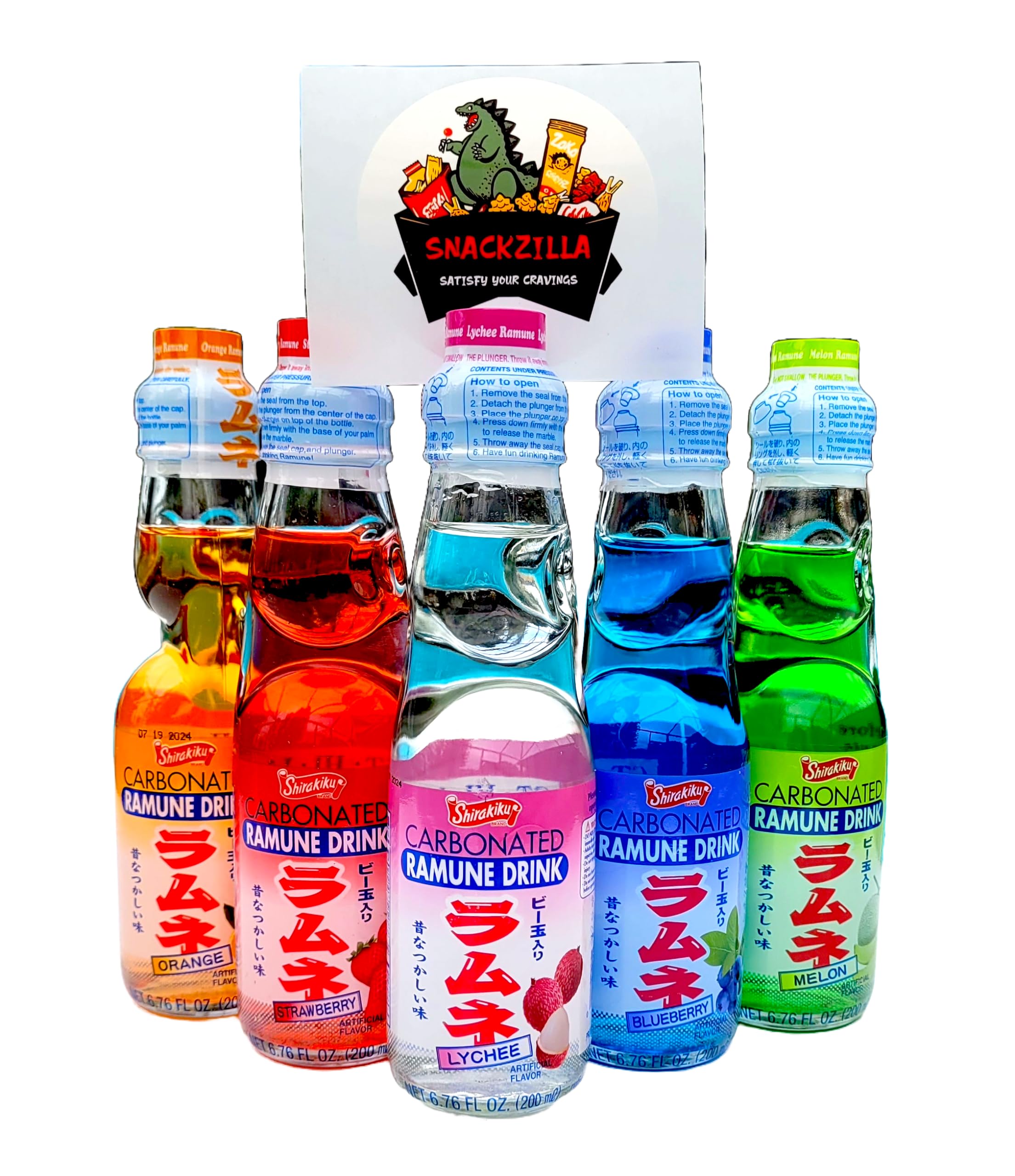 Amazon.com : Snackzilla Ramune Japanese Soda Variety Pack